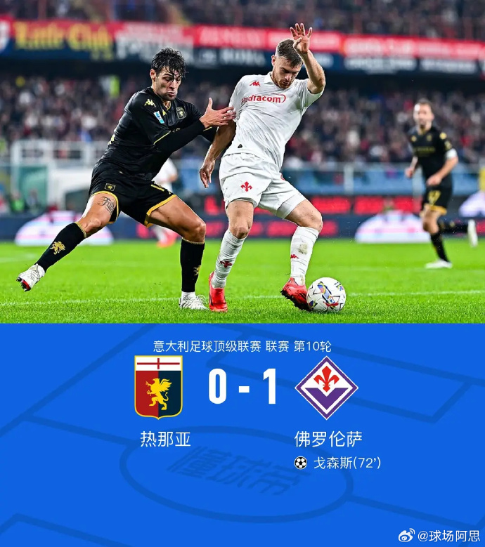 佛罗伦萨主场不敌热那亚,遭遇两连败 佛罗伦萨主场不敌热那亚,遭遇两连败