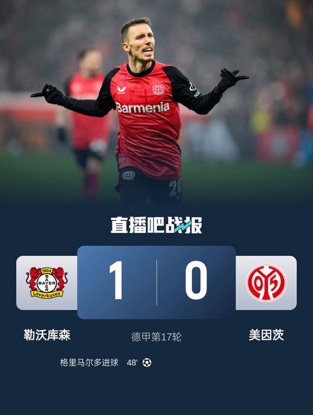 勒沃库森客场失利，需全力争取下一场胜利