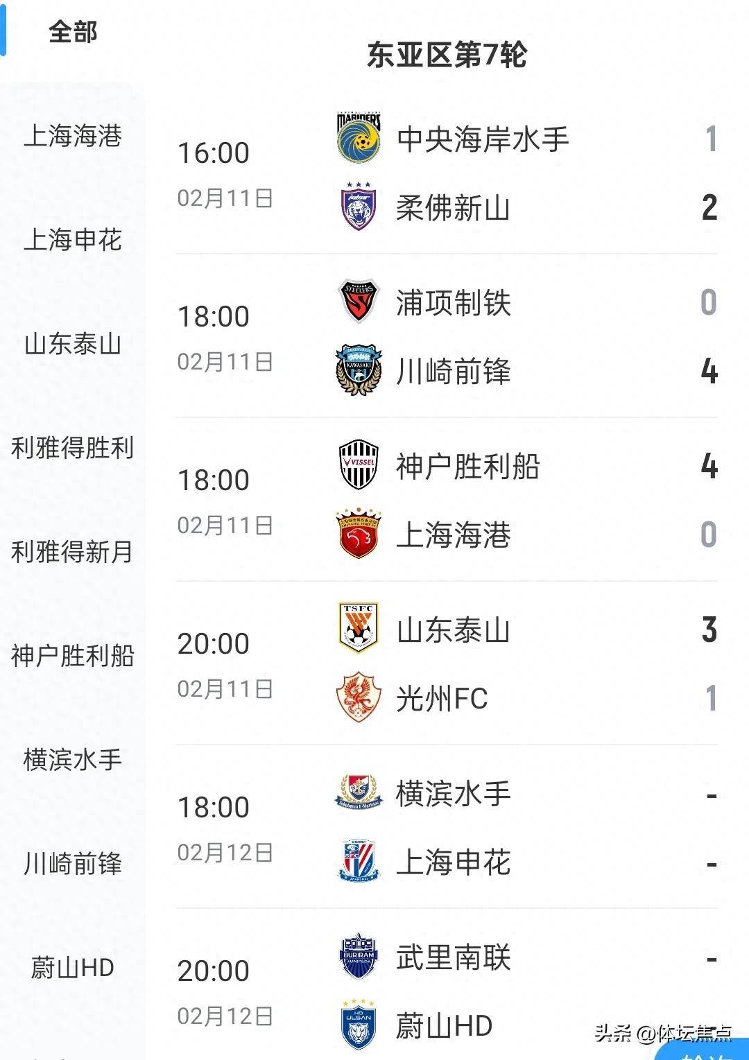 上港客场胜泰达，积分榜上升