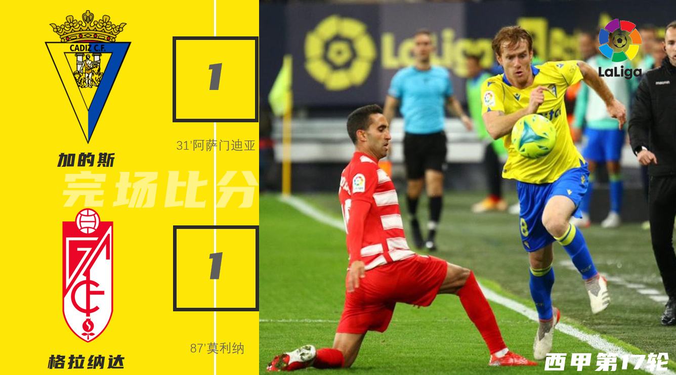 格拉纳达主场战平奥萨苏纳，难分胜负