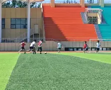 球员们在场上团结协作,齐心协力向胜利冲刺 球员们在场上团结协作,齐心协力向胜利冲刺